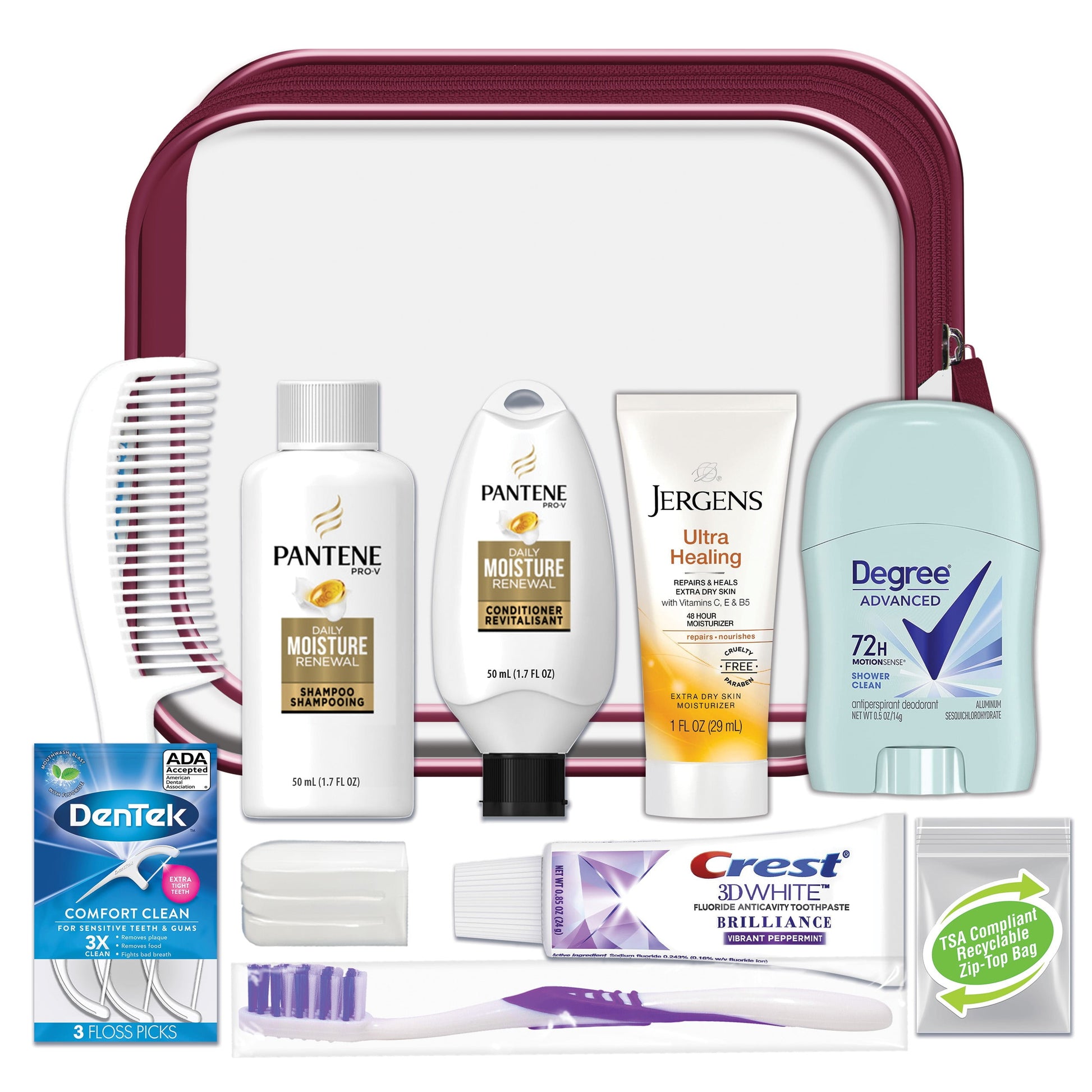 The Jet-Set Ready™ Kit: 10-Piece TSA-Compliant Travel Essentials
